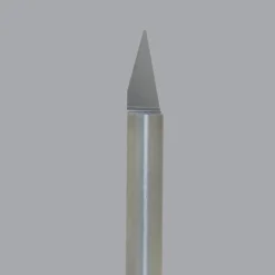 Engraving Cutter: 30 °, 0.03" Dia, 0.03" Tip Dia, Conical Point, Solid Carbide