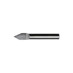 Engraving Cutter: 90 °, 1/8" Dia, 0.002" Tip Dia, Conical Point, Solid Carbide