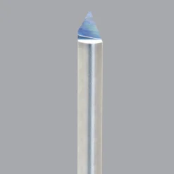 Engraving Cutter: 60 °, 0.04" Dia, 0.04" Tip Dia, Conical Point, Solid Carbide