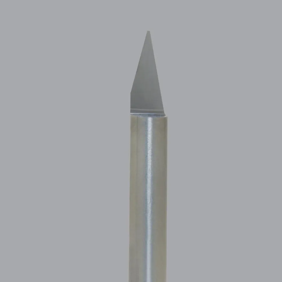 Engraving Cutter: 30 °, 0.09" Dia, 0.09" Tip Dia, Conical Point, Solid Carbide