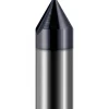 Engraving Cutter: 90 °, 1/8" Dia, 0.005" Tip Dia, Tipped Off Point, Solid Carbide