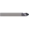 Engraving Cutter: 60 °, 1/8" Dia, 0.01" Tip Dia, Tipped Off Point, Solid Carbide