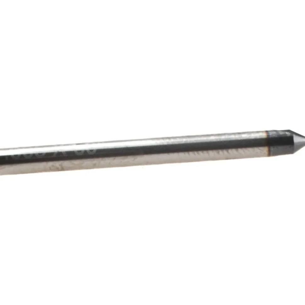 Engraving Cutter: 60 °, 1/8" Dia, 0.005" Tip Dia, Tipped Off Point, Solid Carbide