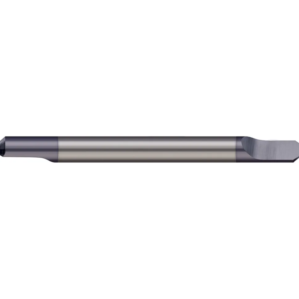 Engraving Cutter: 1/8" Dia, 0.008" Tip Dia, Tipped Off Point, Solid Carbide