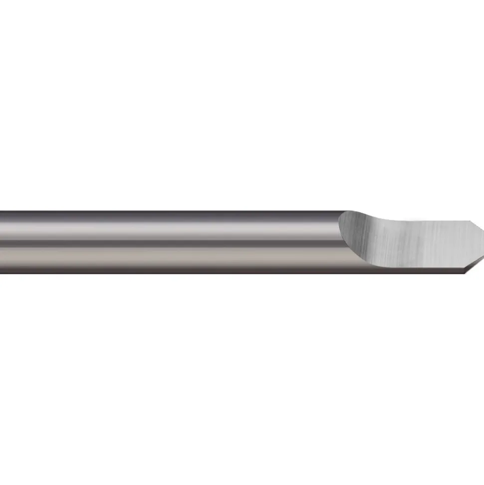 Engraving Cutter: 1/8" Dia, 0.008" Tip Dia, Tipped Off Point, Solid Carbide