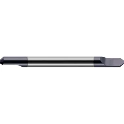Engraving Cutter: 90 °, 1/8" Dia, 0.02" Tip Dia, Tipped Off Point, Solid Carbide