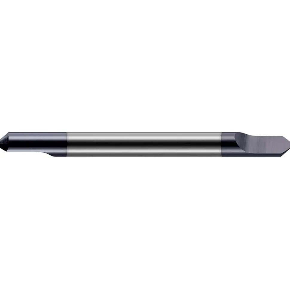 Engraving Cutter: 60 °, 1/8" Dia, Tip Radius Point, Solid Carbide