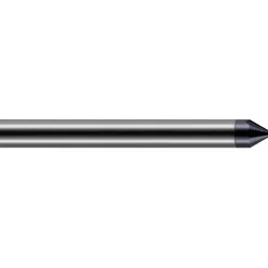 Engraving Cutter: 60 °, 1/8" Dia, Tip Radius Point, Solid Carbide