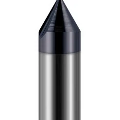 Engraving Cutter: 60 °, 1/8" Dia, Tip Radius Point, Solid Carbide