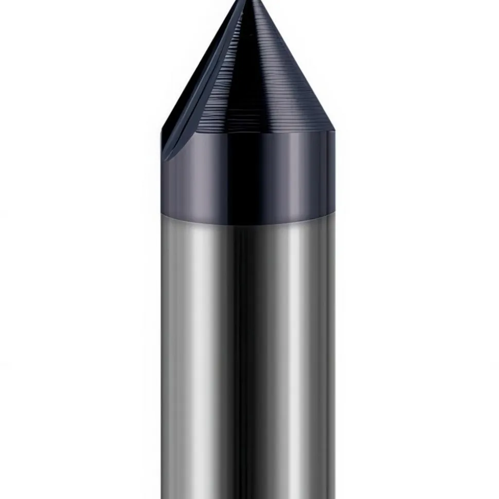 Engraving Cutter: 60 °, 1/8" Dia, Tip Radius Point, Solid Carbide