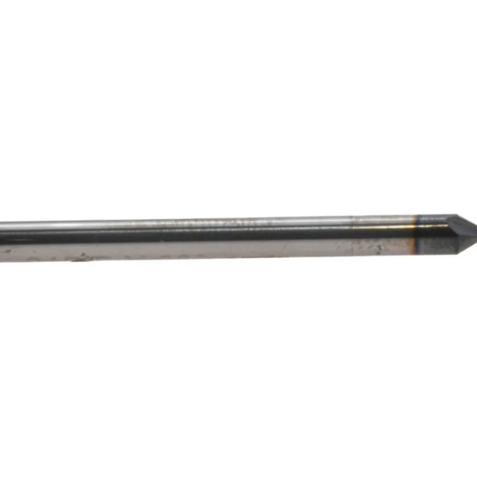 Engraving Cutter: 60 °, 1/8" Dia, Tip Radius Point, Solid Carbide