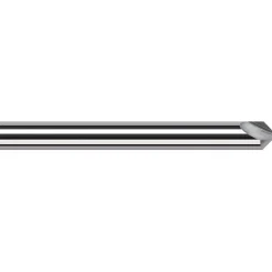Engraving Cutter: 60 °, 1/8" Dia, Tip Radius Point, Solid Carbide