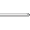 Engraving Cutter: 60 °, 1/4" Dia, Tip Radius Point, Solid Carbide