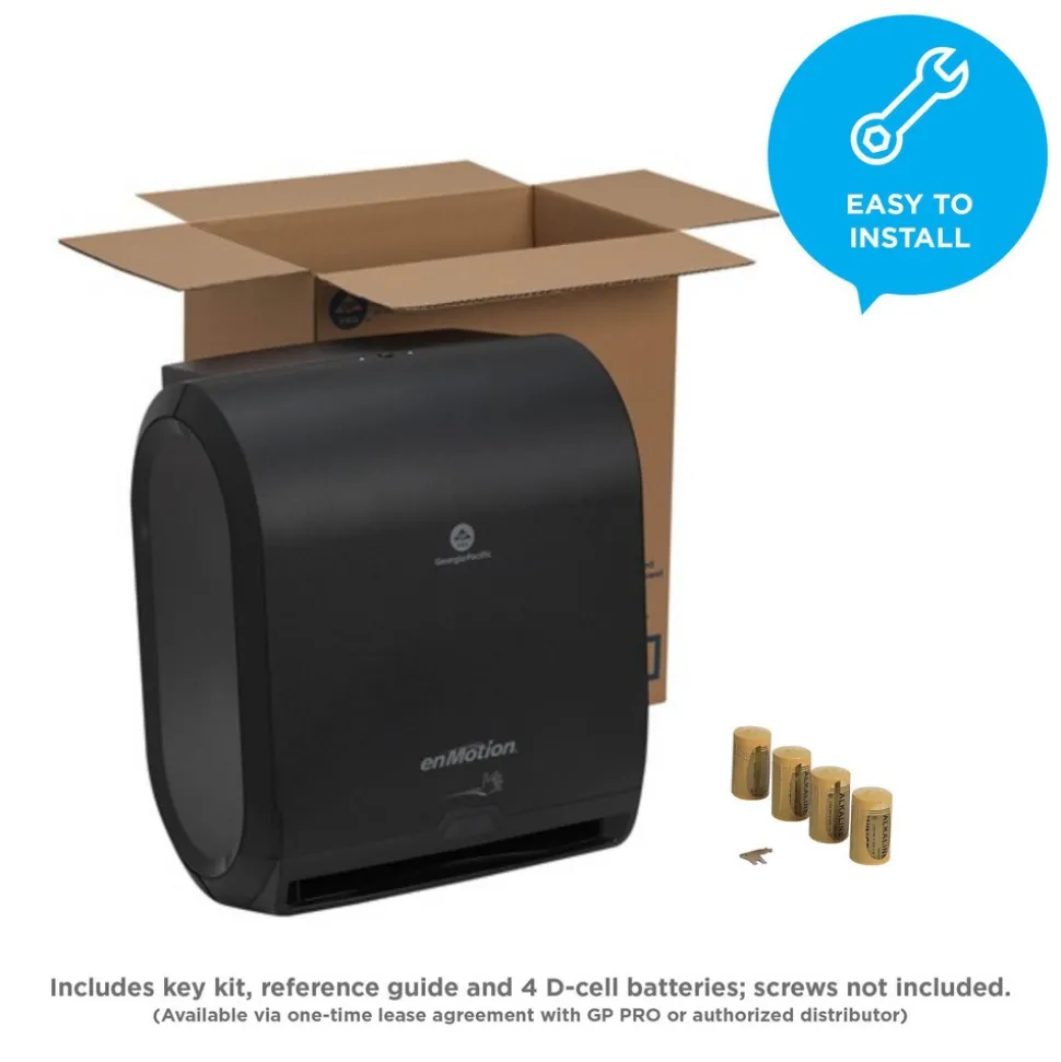 Enmotion 10" Automated Touchless Paper Towel Dispenser, Black