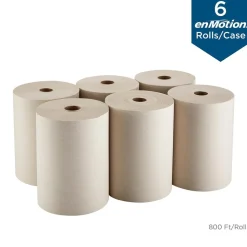Enmotion 10" Recycled Paper Towel Rolls, Brown