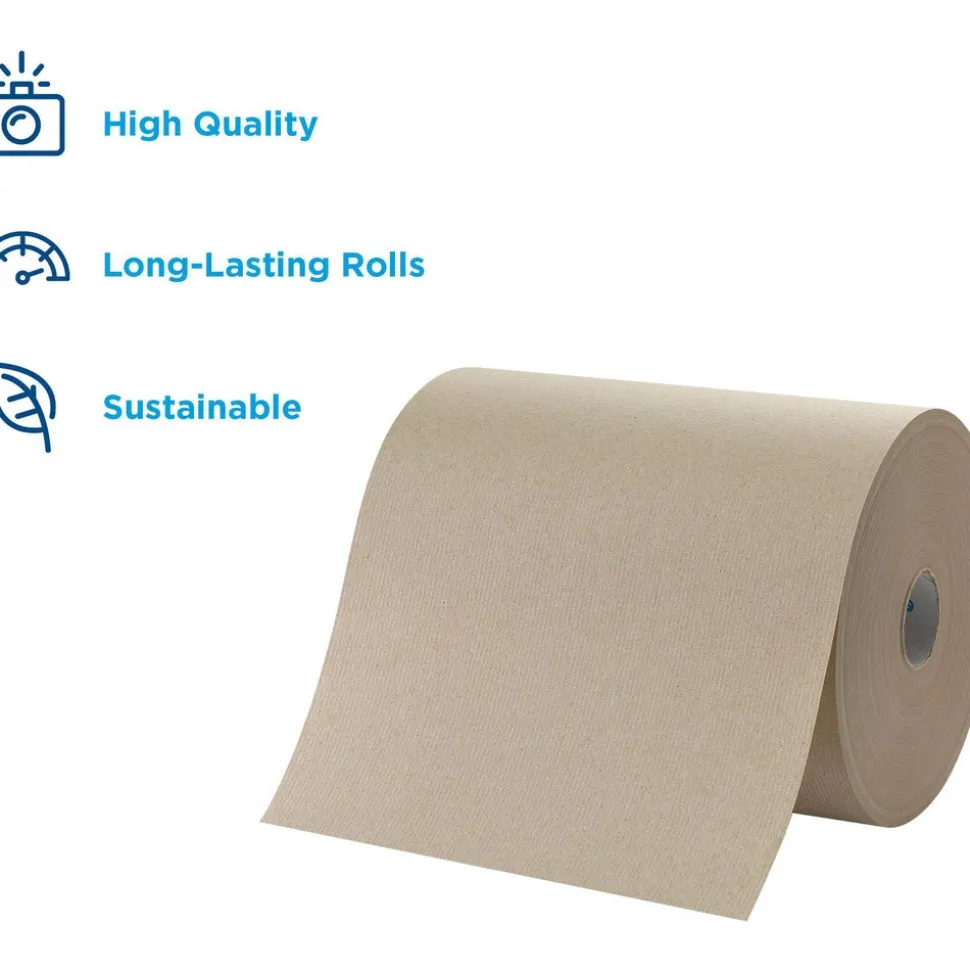 Enmotion 10" Recycled Paper Towel Rolls, Brown
