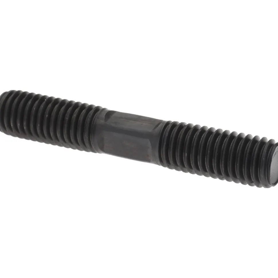 Equal Double Threaded Stud: 1/2-13, 3" OAL
