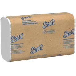 Essential C-Fold Paper Towels (01510), with Fast-Drying Absorbency Pockets™, White