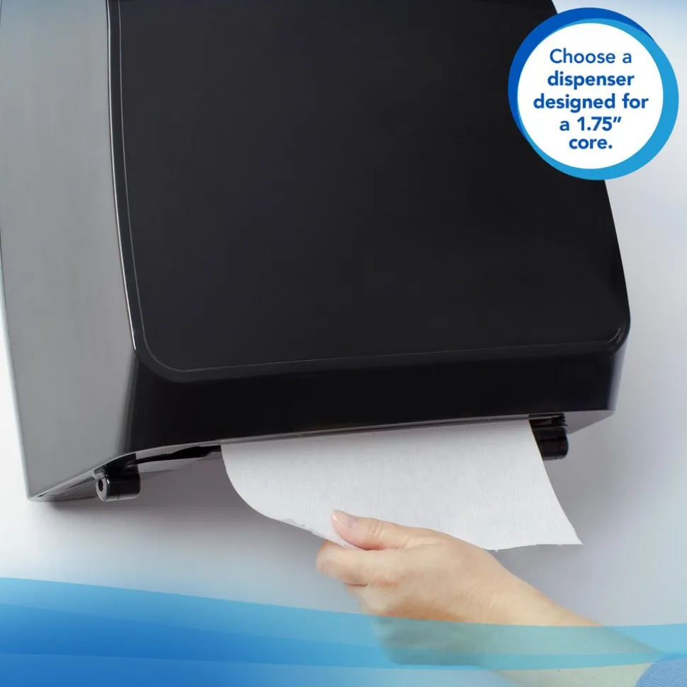 Essential High Capacity Hard Roll Paper Towels, 1.75" Core, White