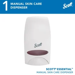 Essential High Capacity Manual Skin Care Dispenser, White, 1.0 L Capacity, 4.85