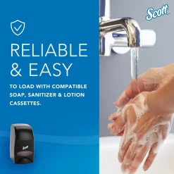 Essential High Capacity Manual Skin Care Dispenser, Black, 1.0 L Capacity, 4.85" x 8.36" x 5.43"