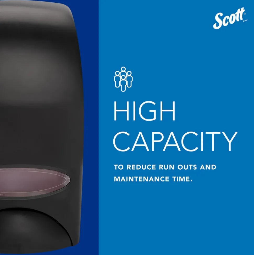 Essential High Capacity Manual Skin Care Dispenser, Black, 1.0 L Capacity, 4.85" x 8.36" x 5.43"