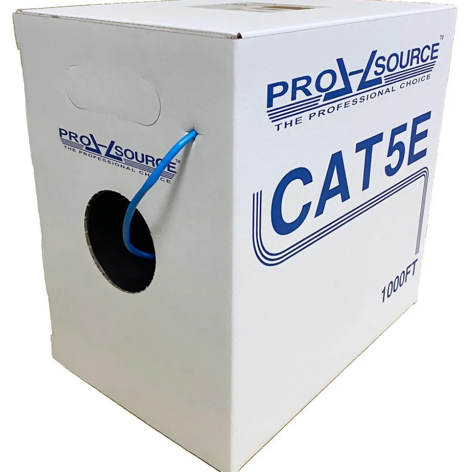 Ethernet Cable: Cat5e, 24 AWG, Unshielded
