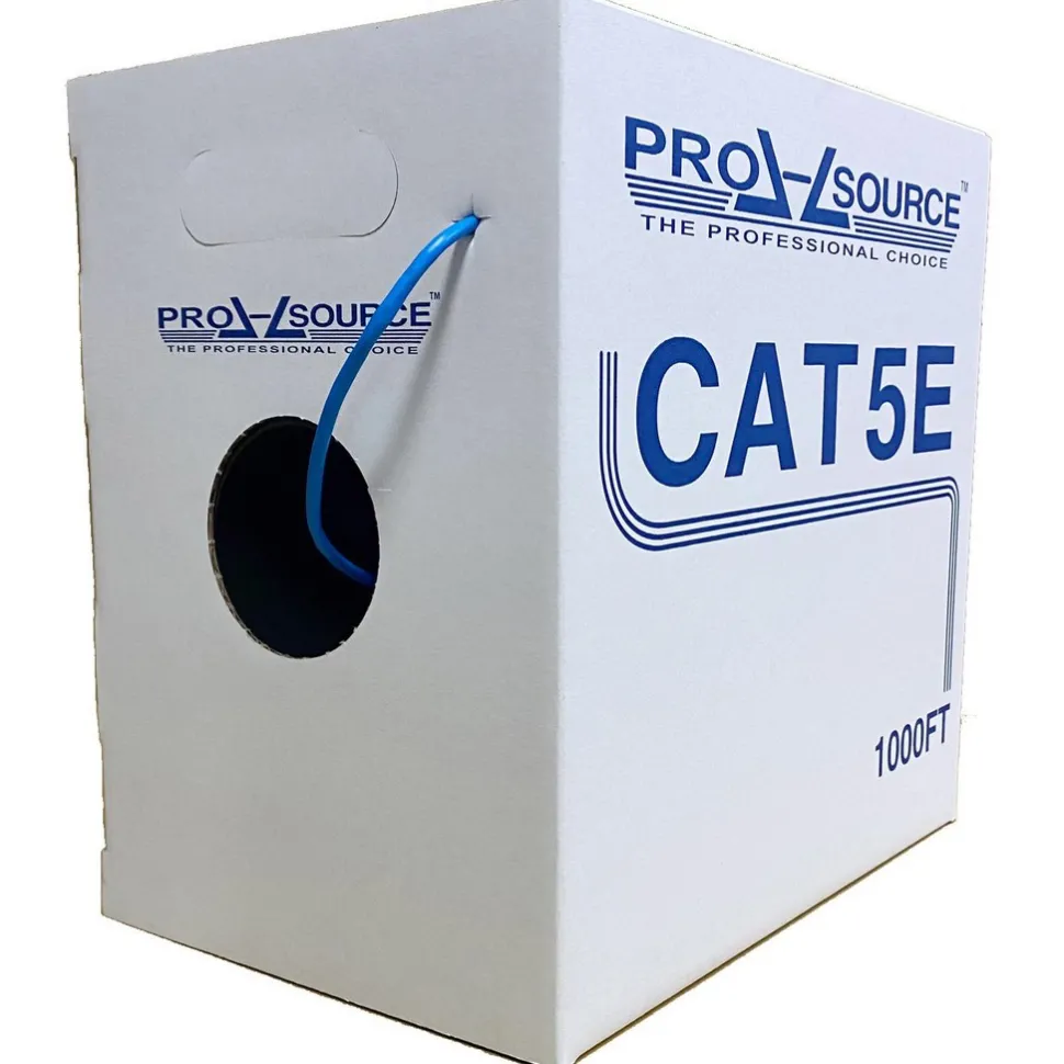 Ethernet Cable: Cat5e, 24 AWG, Unshielded
