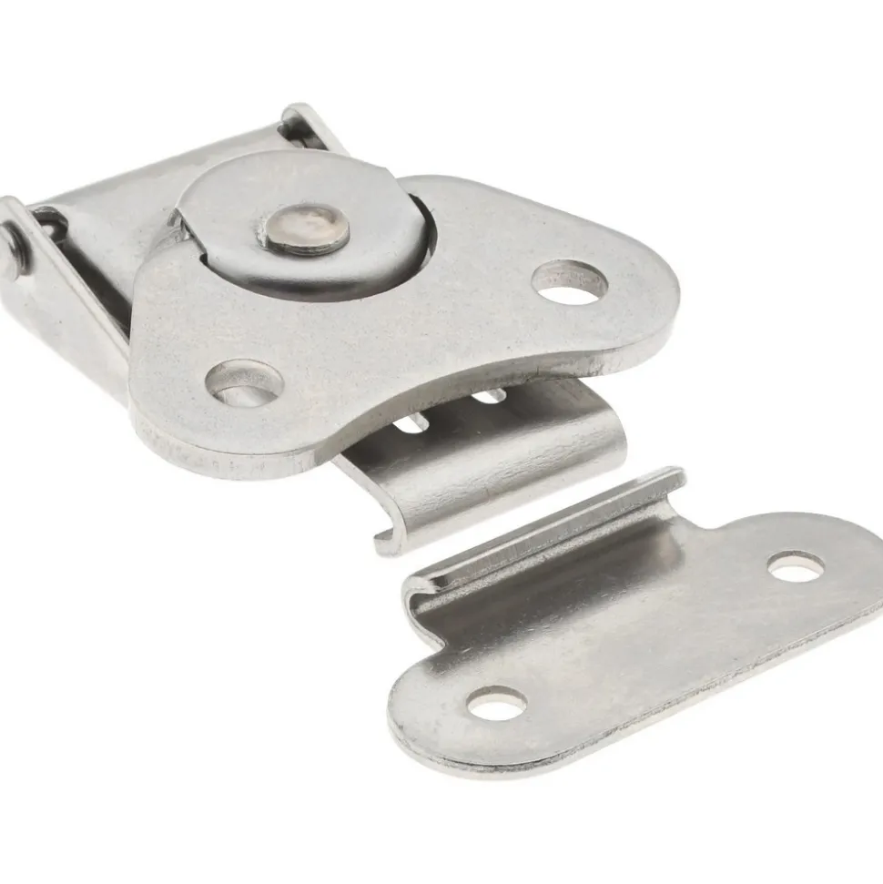 Extended Base Wing Turn Door Latch: 1-1/2" OAW, 0.58" OAH, Stainless Steel