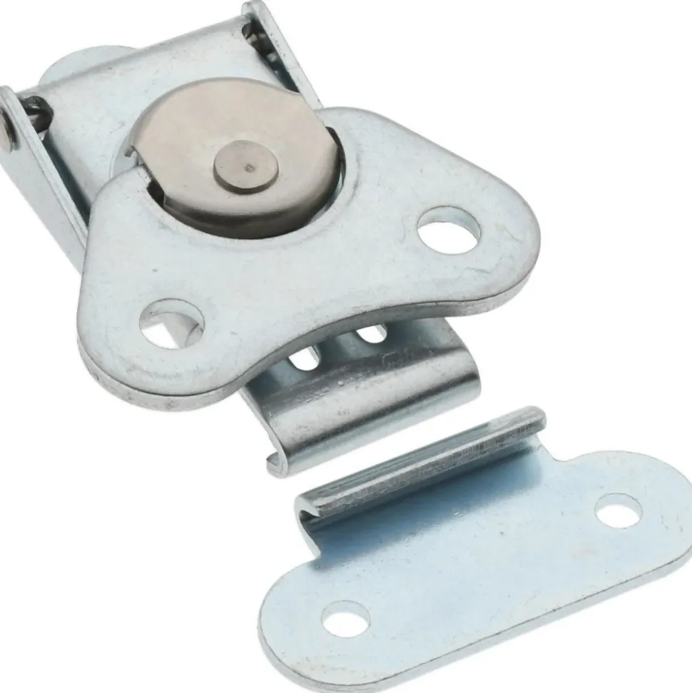 Extended Base Wing Turn Door Latch: 1-1/2" OAW, 0.58" OAH, Steel, Zinc-Plated