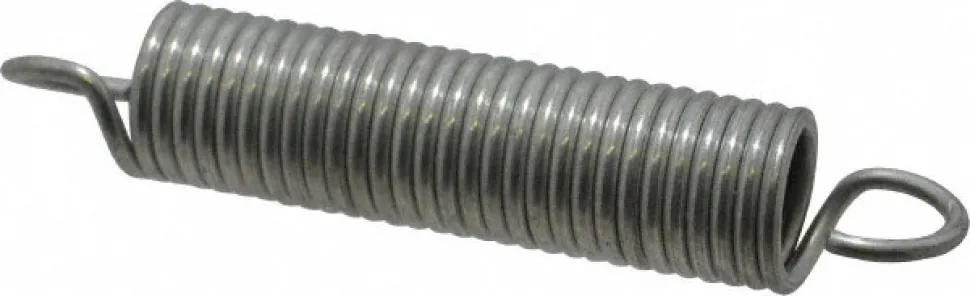 Extension Spring: 0.73" OD, 33.97 lb Max Load, 5.74" Extended Length, 0.0915" Wire Dia