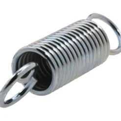 Extension Spring: 0.375" OD, 9.59 lb Max Load, 2.07" Extended Length, 0.0475" Wire Dia, Cross-Over
