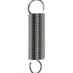 Extension Spring: 3/8" OD, 7.8 lb Max Load, 3.39" Extended Length, 0.041" Wire Dia