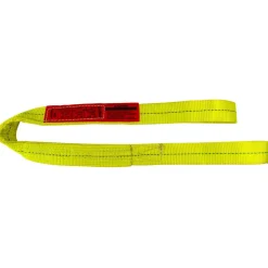 Eye & Eye Web Sling: 6' Long, 1" Wide, 3200 lb Vertical Capacity, Polyester