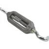 52 (Eye) & 52 (Hook) Lb Load Limit, #12 Thread Dia, 1-13/16" Take Up, Aluminum Hook & Eye Turnbuckle