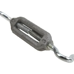 52 (Eye) & 52 (Hook) Lb Load Limit, #12 Thread Dia, 1-13/16" Take Up, Aluminum Hook & Eye Turnbuckle