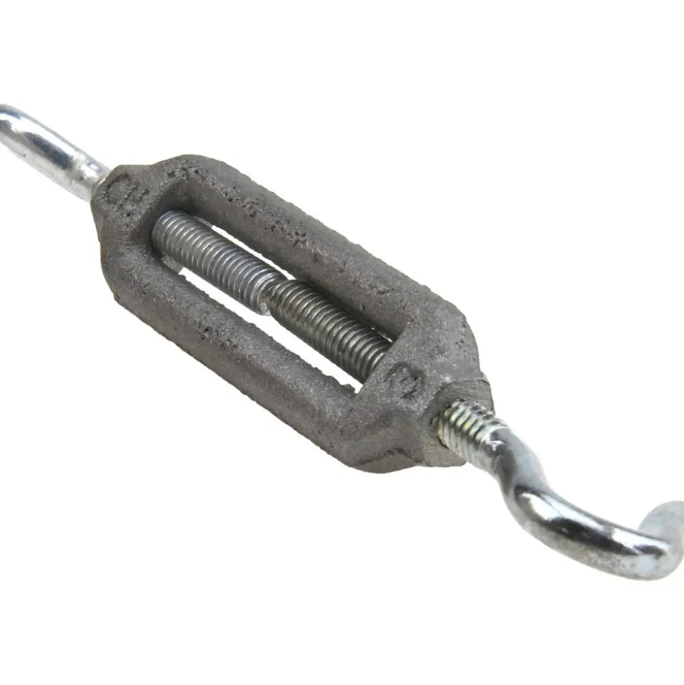 52 (Eye) & 52 (Hook) Lb Load Limit, #12 Thread Dia, 1-13/16" Take Up, Aluminum Hook & Eye Turnbuckle