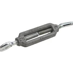 52 (Eye) & 52 (Hook) Lb Load Limit, #12 Thread Dia, 1-13/16" Take Up, Aluminum Hook & Eye Turnbuckle