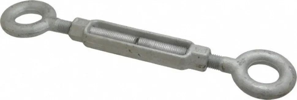 7,200 (Eye) Lb Load Limit, 7/8" Thread Dia, 6" Take Up, Steel Eye & Eye Turnbuckle