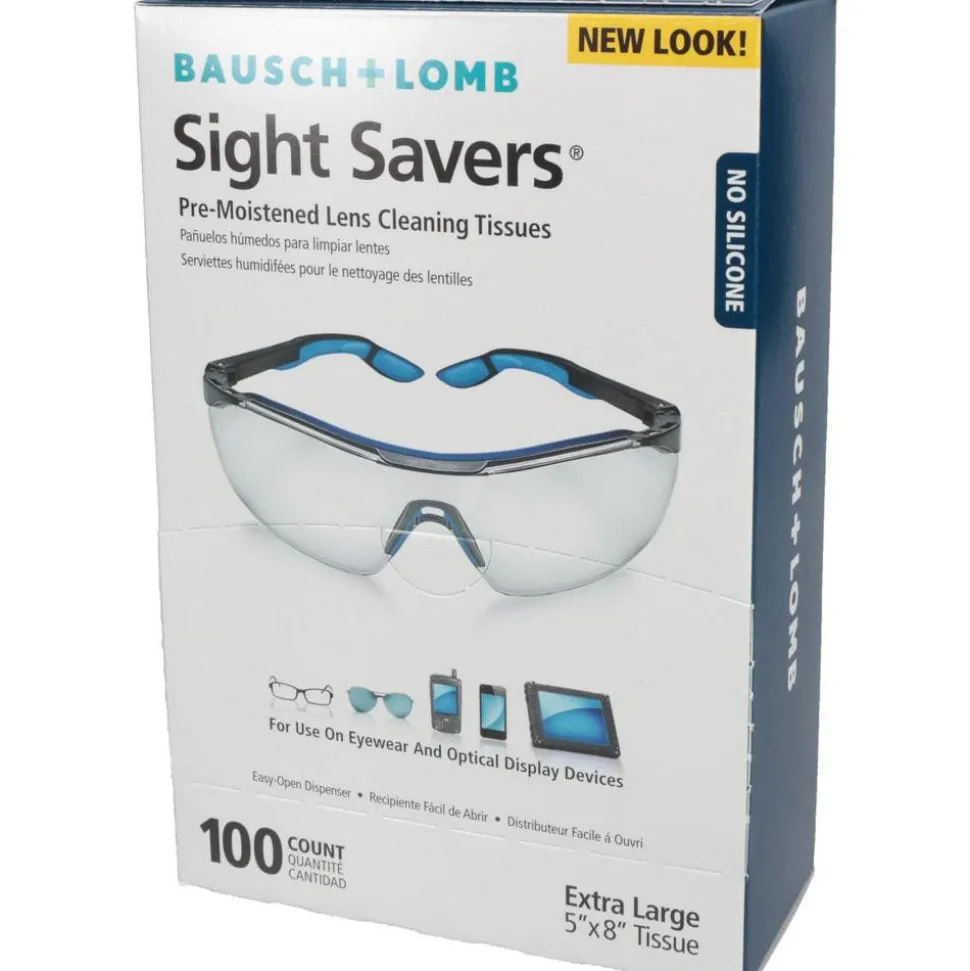 Eyewear Cleaning Wipes: Silicone Free, Use with All Glass and Plastic Lenses