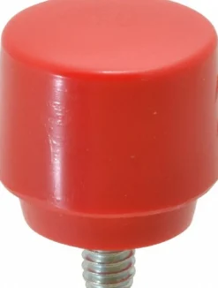 1" Face Dia, Grade Medium, Red Hammer Tip/Face