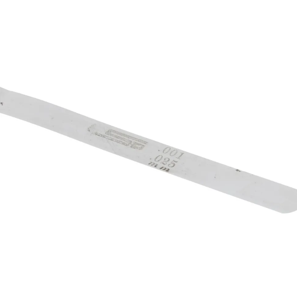 Feeler Gage: 0.001" Thick, 0.5" Wide, 12" Long