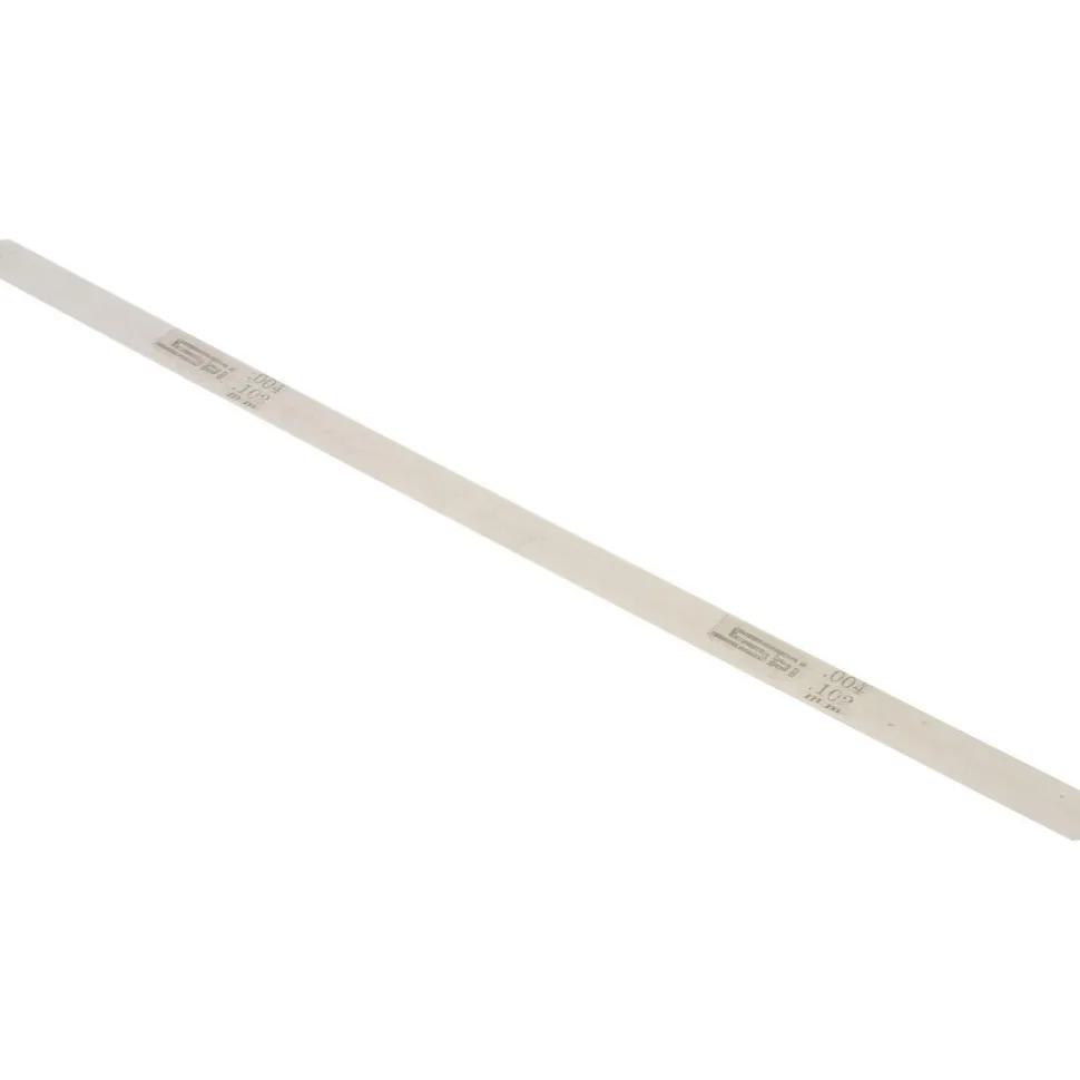 Feeler Gage: 0.004" Thick, 0.5" Wide, 12" Long