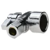 FIP 1/2 Inlet, 125 Max psi, Chrome Finish, Brass Water Supply Stop Valve