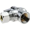 FIP 3/8 Inlet, 125 Max psi, Chrome Finish, Brass Water Supply Stop Valve