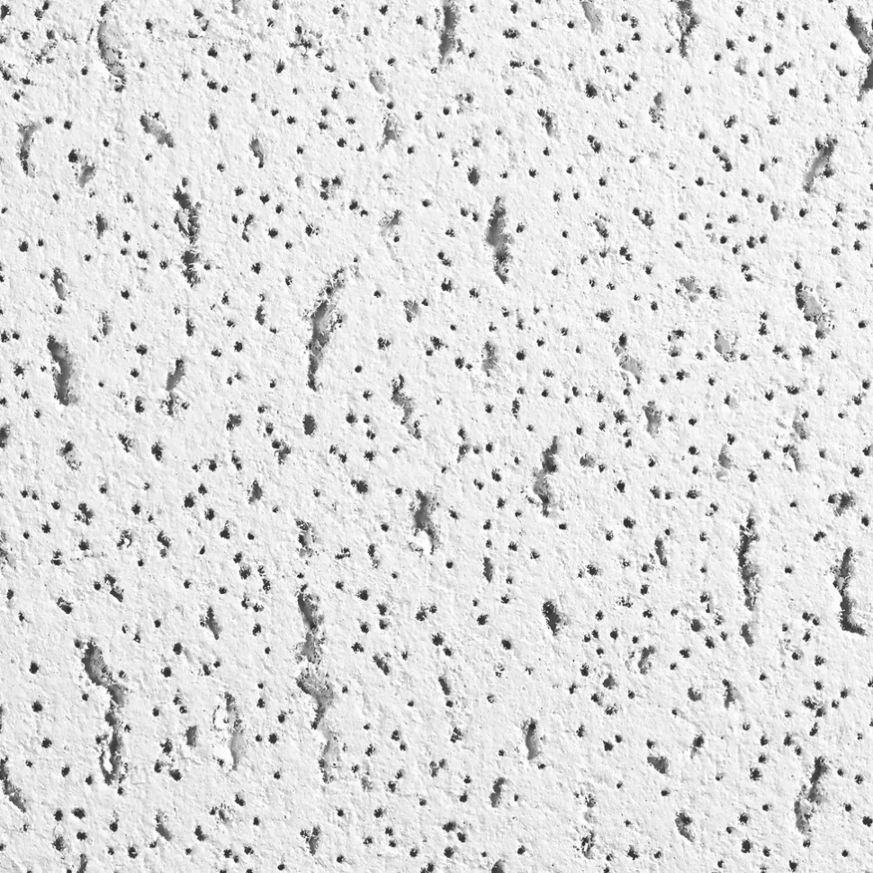 FISSURED 24 in x 48 in Ceiling Tile, White