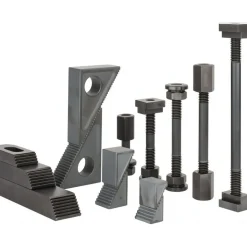 Fixture Clamp Step Block & Clamp Set: 52 Pc, 1/2-13 Stud Thread, 5/8