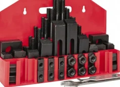 Fixture Clamp Step Block & Clamp Set: 52 Pc, 1/2-13 Stud Thread, 5/8