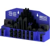 Fixture Clamp Step Block & Clamp Set: 52 Pc, 1/2-13 Stud Thread, 5/8" T-Slot, 1" Step Block Width