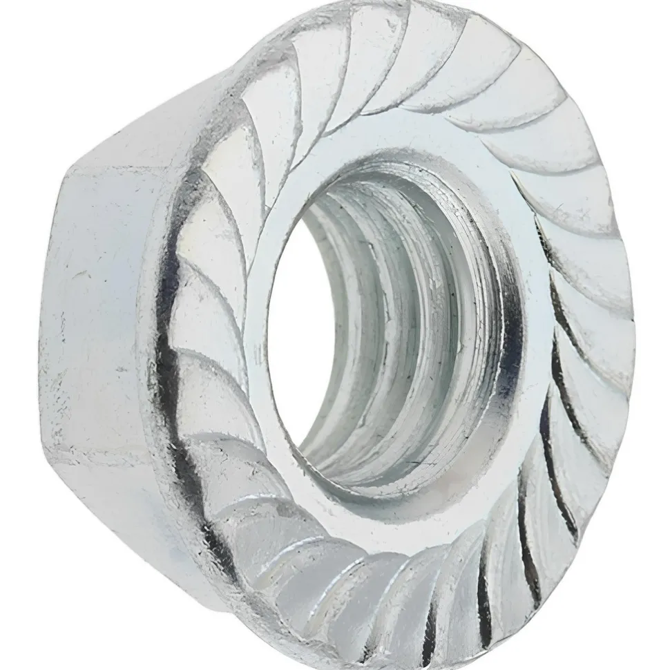 1/2-13, 1.031" Flange Dia, Serrated Flange Nut